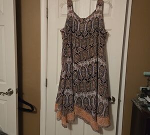 Elegant Multicolor Sleeveless Dress